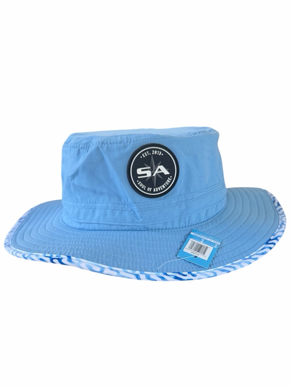 NWT Soul of Adventure (SA) Wide Brim Bucket Hat Light Blue UPF